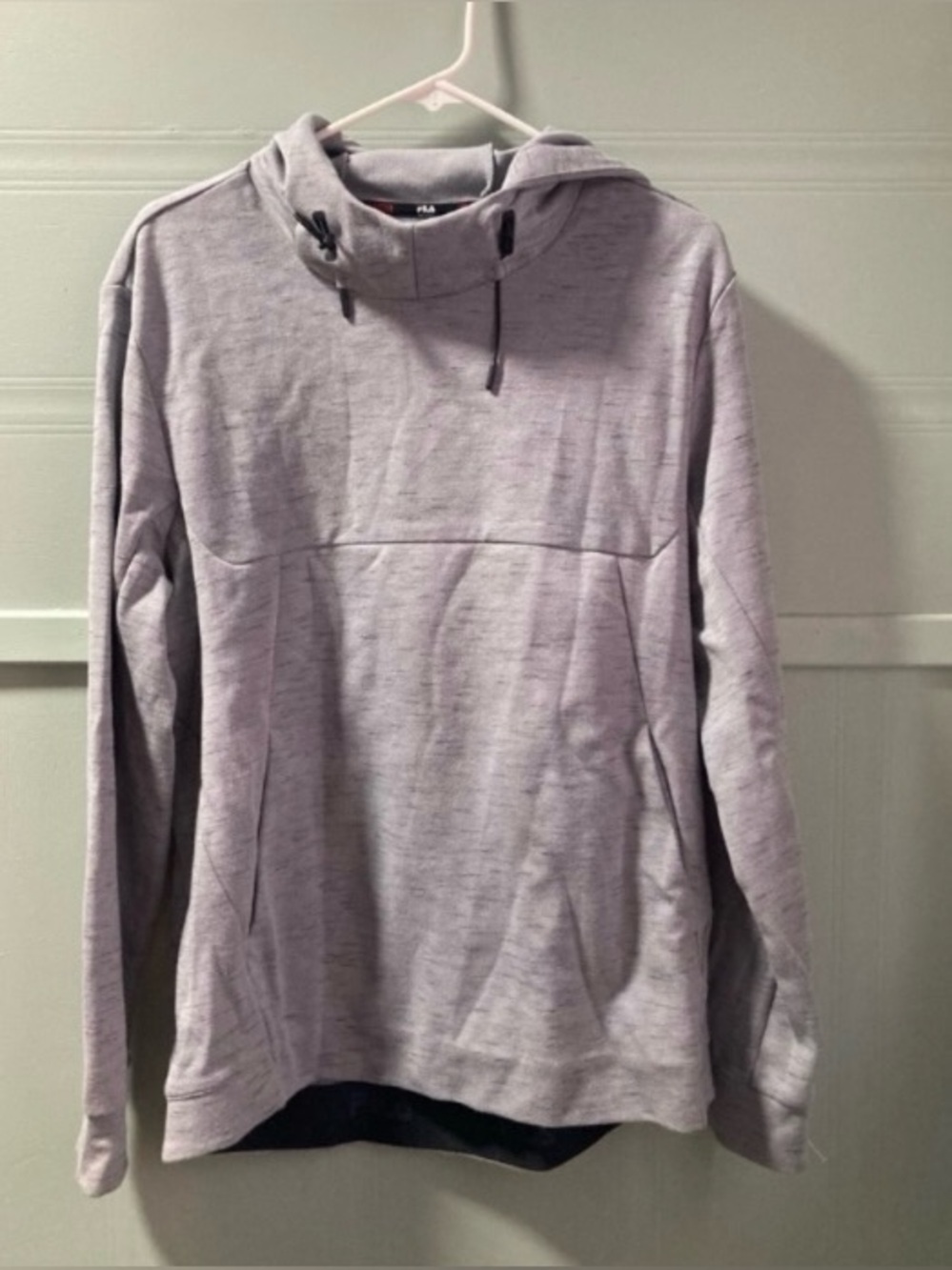 Fila Men's Light Gray Crewneck Hoodie Sweater Size Medium